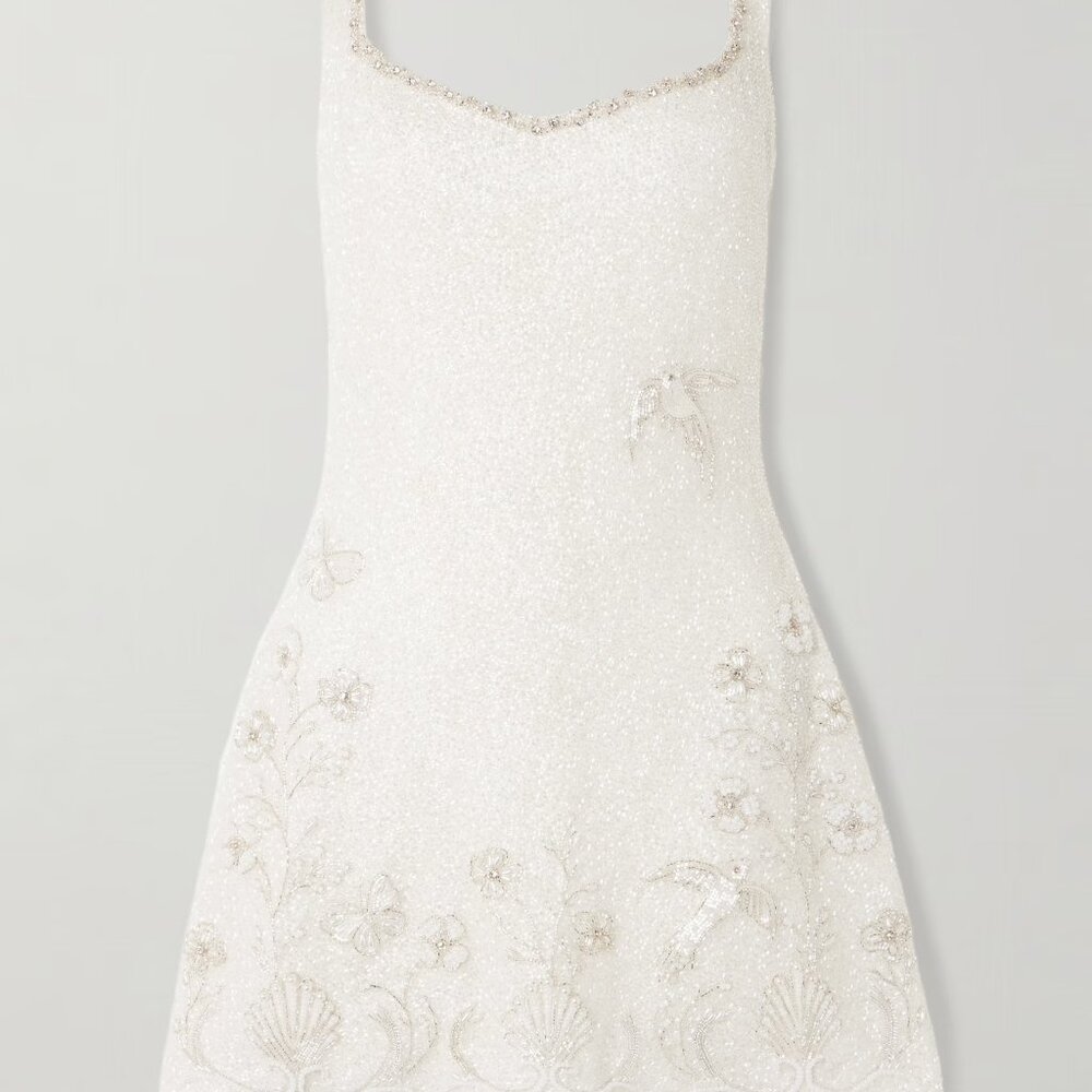 Clio Peppiatt XS Snowdrop Mini-dress
